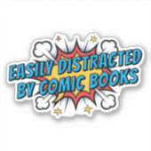 Sticker Comic Books Lover Funny Gift (Devant)