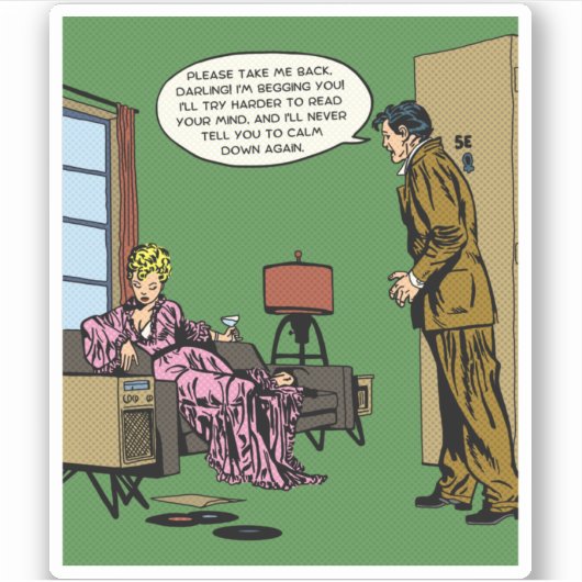 Sticker Comic Woman Can Do Better (Devant)