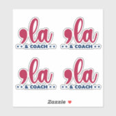 Sticker Comma la & Coach Kamala Harris Walz (Feuille)