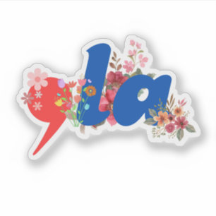 Sticker Comma la Flowers