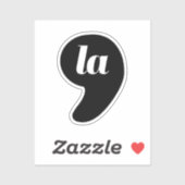 Sticker Comma La - Kamala Black (Feuille)