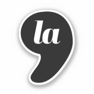 Sticker Comma La - Kamala Black