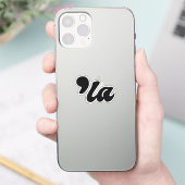 Sticker Comma La - Kamala Black (Téléphone)