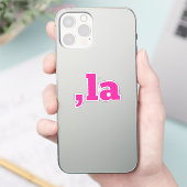 Sticker Comma La Kamala Harris - Conception de texte custo (Téléphone)