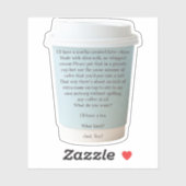 Sticker Commande de café en jours ordinaires (Feuille)