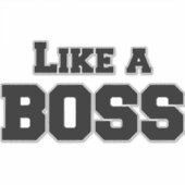 Sticker Comme un patron (Devant)