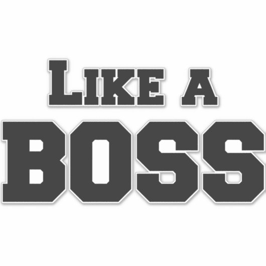 Sticker Comme un patron (Devant)