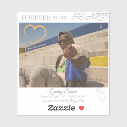 Sticker commémoratif Quincy #1 (Feuille)