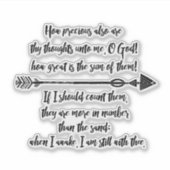 Sticker Comment la Bible Verse Precieux (Devant)