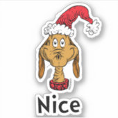 Sticker Comment le Grinch a volé Noël | Max est sympa (Devant)