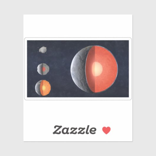 Sticker Comment Une Planète Rocheuse Se Forme. (Feuille)