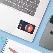 Sticker Comment Une Planète Rocheuse Se Forme. (Ordinateur portable avec iPhone)