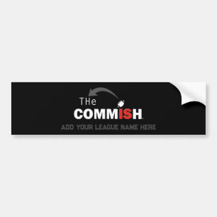 Sticker Commish Bumper Ajouter un nom personnalisé
