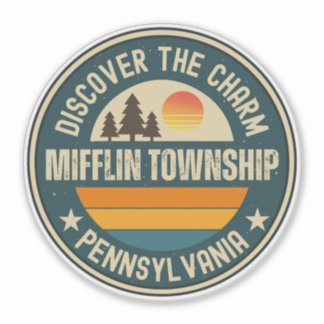 Sticker commune de Mifflin, Pennsylvanie