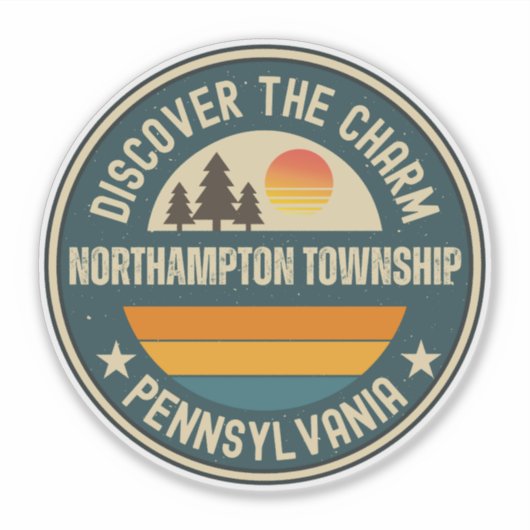 Sticker commune de Northampton, Pennsylvanie (Devant)