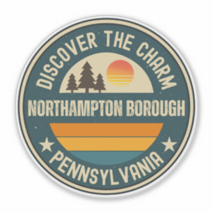 Sticker commune de Northampton, Pennsylvanie