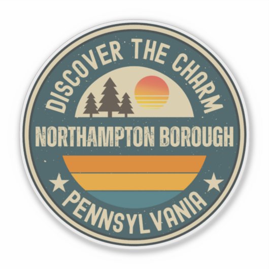 Sticker commune de Northampton, Pennsylvanie (Devant)