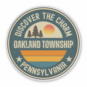 Sticker commune d'Oakland, Pennsylvanie