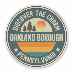Sticker commune d'Oakland, Pennsylvanie