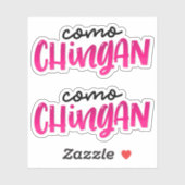 Sticker Como Chingan (Feuille)
