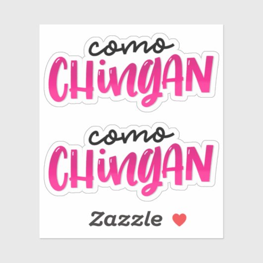 Sticker Como Chingan (Feuille)