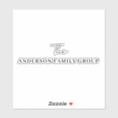 Sticker Company Business Name Professional Branded (Feuille)