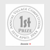Sticker Competition 1st Prize Trophy Award (Feuille)