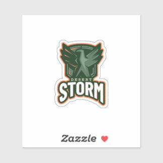 Sticker Competitive Gaming Desert Storm Eagle Logo Gaming