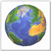 Sticker Complétez La Terre Avec Des Données Topographiques (Devant)