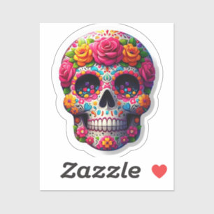 STICKER COMPLEXE CRAIRE AVEC FLEURS VIVES