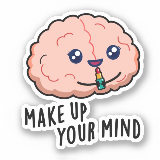 Sticker Composez Votre Mince Fantaisie De Cerveau (Devant)