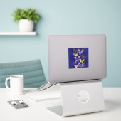 Sticker Composition avec papillons Sapphire (Ordinateur portable sur le bureau)