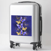 Sticker Composition avec papillons Sapphire (Sur valise)