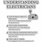 Sticker Comprendre les électriciens (Devant)