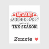 Sticker Comptable Actionné Par Saison Fiscale |Comptabilit (Feuille)