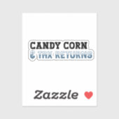 Sticker Comptable amusant Halloween - Corn de bonbons (Feuille)