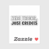 Sticker Comptable amusant Halloween - Zero Tricks (Feuille)