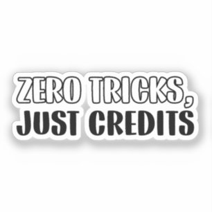 Sticker Comptable amusant Halloween - Zero Tricks