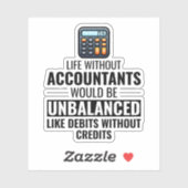 Sticker Comptable comptable comptabilité comptable Finance (Feuille)