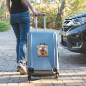 Sticker Comptable d'Halloween Drôle Saison fiscale effraya (Valise Insitu)