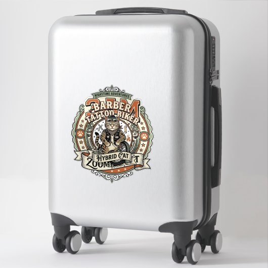 Sticker Comptable Saison Fiscale Chat Comptable Saison Fis (Sur valise)