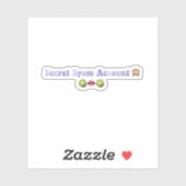 Sticker Compte de spam "Secret" Addison Rae (ancien TikTok (Feuille)