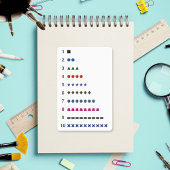 Sticker Compteur d'apprentissage à 10 avec les formes géom