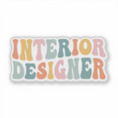 Sticker Concepteur d'intérieur (Devant)
