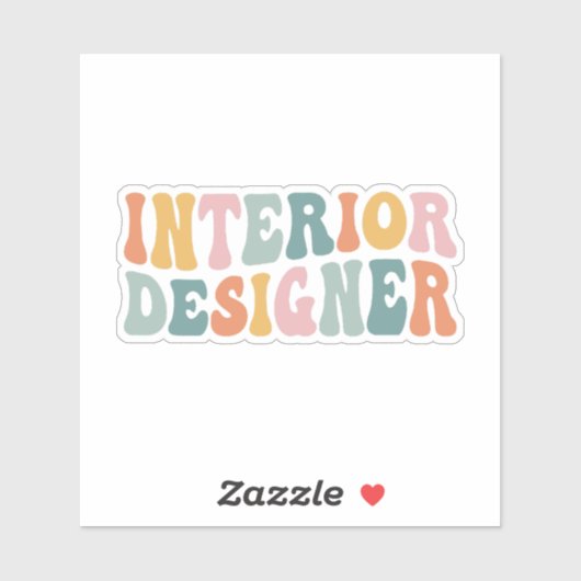 Sticker Concepteur d'intérieur (Feuille)