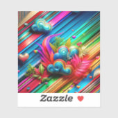 Sticker Conception abstraite (Feuille)