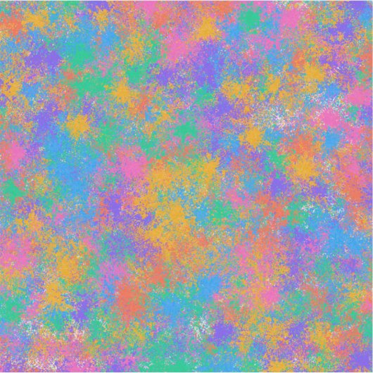 Sticker Conception abstraite colorée (Devant)