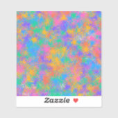 Sticker Conception abstraite colorée (Feuille)