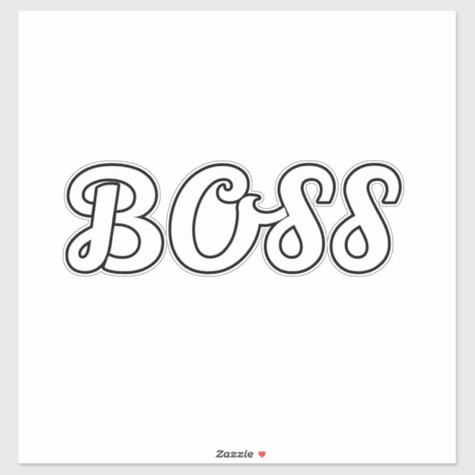 STICKER CONCEPTION ADORABLE BOSS (Feuille)