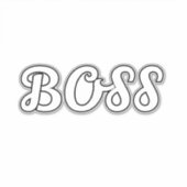 STICKER CONCEPTION ADORABLE BOSS (Devant)